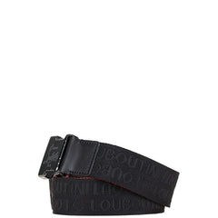 クリスチャンルブタン LOUBICLIC ベルト ブラック レッド ナイロン メンズ Christian Louboutin 【中古】