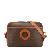 セリーヌ マカダム 斜め掛け ショルダーバッグ ブラウン PVC レザー レディース CELINE 【中古】