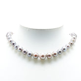 スターリングシルバー 黒蝶真珠10~14mm ネックレス レディース 【中古】