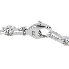 K18WG ホワイトゴールド ダイヤ1.00ct ブレスレット レディース 【中古】