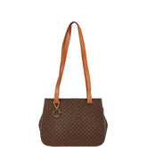 セリーヌ マカダム ハンドバッグ ショルダーバッグ ブラウン PVC レザー レディース CELINE 【中古】