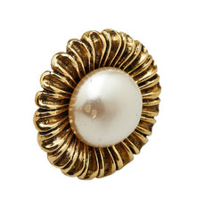 シャネル イヤリング ゴールド メッキ フェイクパール レディース CHANEL 【中古】