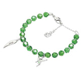 スワロフスキー Tinker Bell Friends Hope ティンカー ベル ブレスレット グリーン クリスタル レディース SWAROVSKI 【中古】