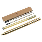 ルイ ヴィトン ロゴ ツイスト式 ボールペン ゴールド メッキ レディース LOUIS VUITTON 【中古】