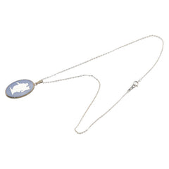 ウェッジウッド カメオ ペンダントネックレス SV925 シルバー レディース Wedgwood 【中古】