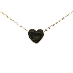 K14YG イエローゴールド ハート モチーフ ネックレス レディース 【中古】