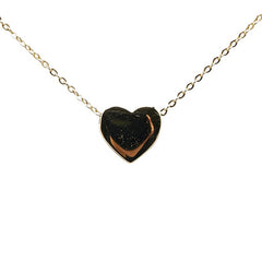 K14YG イエローゴールド ハート モチーフ ネックレス レディース 【中古】