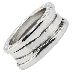 ブルガリ ビーゼロワン 3バンド リング 指輪 #49 K18WG ホワイトゴールド レディース BVLGARI 【中古】