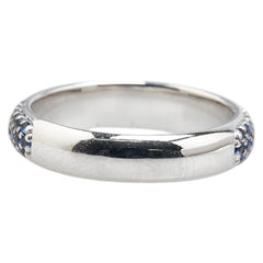 K18WG ホワイトゴールド サファイア0.70ct リング 指輪 レディース 12号 【中古】