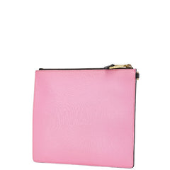 モスキーノ ベアプリント クマ クラッチバッグ ピンク PVC レザー レディース MOSCHINO 【中古】