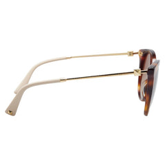 ヴァレンチノ ウェリントン サングラス VA4069-A ブラウン ベージュ プラスチック レディース Valentino 【中古】