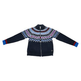 グッチ ノルディック ニットブルゾン サイズ:6 ネイビー マルチカラー ウール レディース GUCCI 【中古】