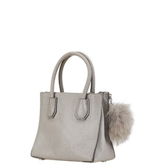 マイケルコース ハンドバッグ ショルダーバッグ 2WAY グレー レザー ファー レディース Michael Kors 【中古】