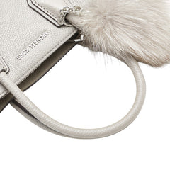 マイケルコース ハンドバッグ ショルダーバッグ 2WAY グレー レザー ファー レディース Michael Kors 【中古】