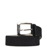 ブルガリ エリプス クラシック ラウンドスクエアバックル ベルト 70/28 ブラック レザー メンズ BVLGARI 【中古】