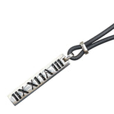 ティファニー アトラス ネックレス ブラック SV925 シルバー ラバー レディース TIFFANY&Co. 【中古】