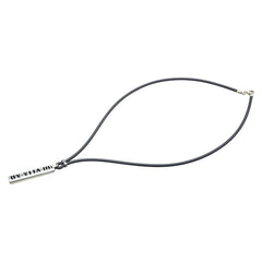 ティファニー アトラス ネックレス シルバー ブラック SV925 シルバー ラバー レディース TIFFANY&Co. 【中古】