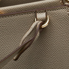 サマンサタバサ ハンドバッグ ショルダーバッグ 2WAY グレージュ レザー レディース Samantha Thavasa 【中古】