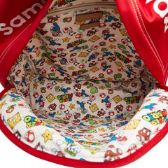 サマンサタバサ パルコ×スーパーマリオ リュック バックパック レッド ホワイト ナイロン レザー レディース Samantha Thavasa 【中古】