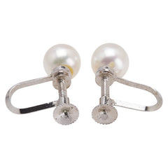 ミキモト イヤリング SV925 シルバー パール レディース MIKIMOTO 【中古】