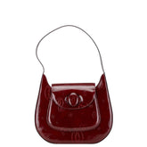 カルティエ マストライン ハッピーバースデー ワンショルダーバッグ ハンドバッグ ワインレッド パテントレザー レディース CARTIER 【中古】