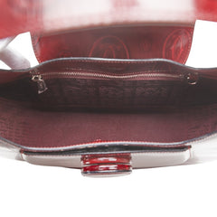 カルティエ マストライン ハッピーバースデー ワンショルダーバッグ ハンドバッグ ワインレッド パテントレザー レディース CARTIER 【中古】