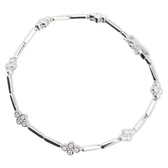 K18WG ホワイトゴールド ダイヤ0.46ct ブレスレット レディース 【中古】