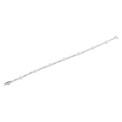 K18WG ホワイトゴールド ダイヤ0.46ct ブレスレット レディース 【中古】