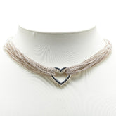 ティファニー 10ロウチェーントグル ハート ネックレス SV925 シルバー レディース TIFFANY&Co. 【中古】