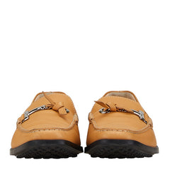 トッズ ローファー ドライビングシューズ サイズ:38 ベージュ レザー レディース TOD’S 【中古】