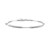 ライン K18WG ホワイトゴールド ダイヤ1.50ct ブレスレット レディース LINE 【中古】