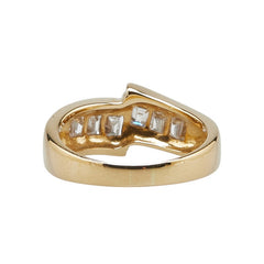 K18YG イエローゴールド ダイヤ0.84ct リング 指輪 レディース 13号 【中古】