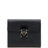 ルイ ヴィトン エピ ポルトフォイユ コアラ 三つ折り財布 M58012 ノワール ブラック レザー レディース LOUIS VUITTON 【中古】