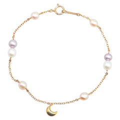 タサキ ムーン モチーフ ブレスレット K18PG ピンクゴールド レディース TASAKI 【中古】