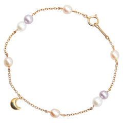 タサキ ムーン モチーフ ブレスレット K18PG ピンクゴールド レディース TASAKI 【中古】