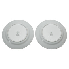 フッチェンロイター メドレーバルデモッサ プレート 皿 2枚セット ホワイト イエロー 陶器 レディース HUTSCHEN REUTHER 【中古】