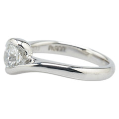 Pt900 プラチナ ダイヤ0.512ct リング 指輪 レディース 7.5号 【中古】