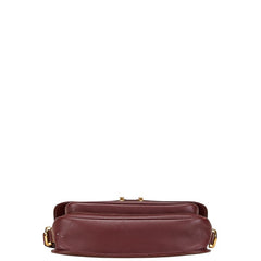 カルティエ マストライン 斜め掛け ショルダーバッグ ボルドー ワインレッド レザー レディース CARTIER 【中古】