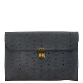 エム シー エム ヴィセトス ロゴグラム ブリーフケース ブラック PVC レザー レディース MCM 【中古】