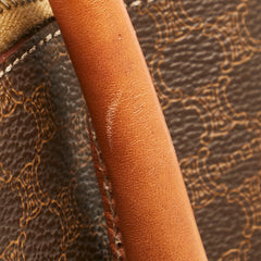 セリーヌ マカダム ハンドバッグ ショルダーバッグ 2WAY ブラウン PVC レザー レディース CELINE 【中古】