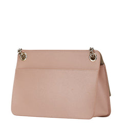 フルラ チェーン ショルダーバッグ ハンドバッグ ピンク ゴールド レザー レディース Furla 【中古】