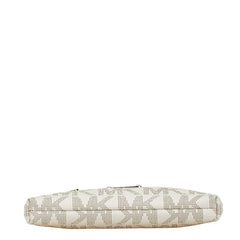 マイケルコース ミニポーチ ハンドバッグ 35F1GJSW3B ホワイト ベージュ PVC レザー レディース Michael Kors 【中古】