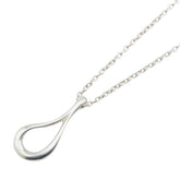 ティファニー オープンティアドロップ ネックレス シルバー SV925 シルバー レディース TIFFANY&Co. 【中古】