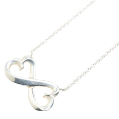 ティファニー ダブルラビングハート ネックレス シルバー SV925 シルバー レディース TIFFANY&Co. 【中古】