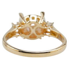 タサキ K18YG イエローゴールド パール9.8mm ダイヤ0.23ct リング 指輪 レディース TASAKI 19.5号 【中古】