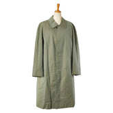 バーバリー チェック ステンカラーコート バルマカーンコート カーキ コットン メンズ BURBERRY 【中古】