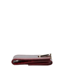 グッチ パイソン 二つ折り財布 ワインレッド レザー レディース GUCCI 【中古】