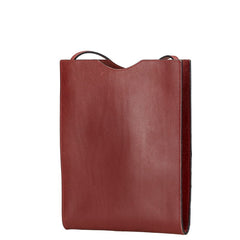 エルメス オニメトゥ 斜め掛け ショルダーバッグ ボルドー レッド ボックスカーフ レディース HERMES 【中古】