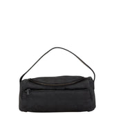 シャネル ニュートラベルライン バニティバッグ ブラック ナイロン レザー レディース CHANEL 【中古】