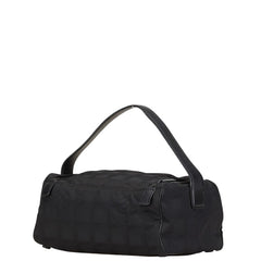 シャネル ニュートラベルライン バニティバッグ ブラック ナイロン レザー レディース CHANEL 【中古】